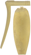 Lancaster Style Buttplate, wax cast brass

Overall length 5", width 1-7/8", comb 2-9/16"